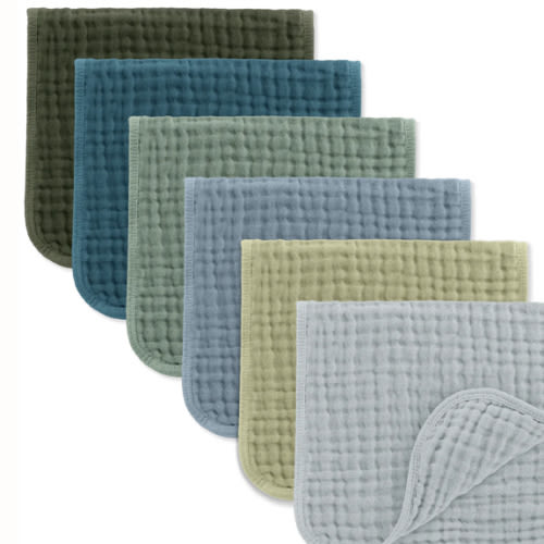 Muslin Burp Cloths in Multi Boy – Comfy Cubs