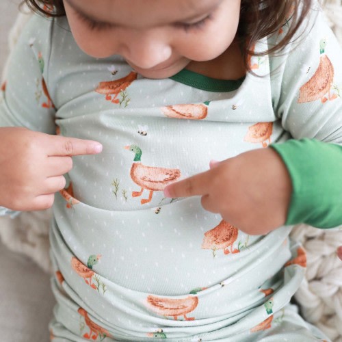 Lucky Ducky Two Piece Pajama Set