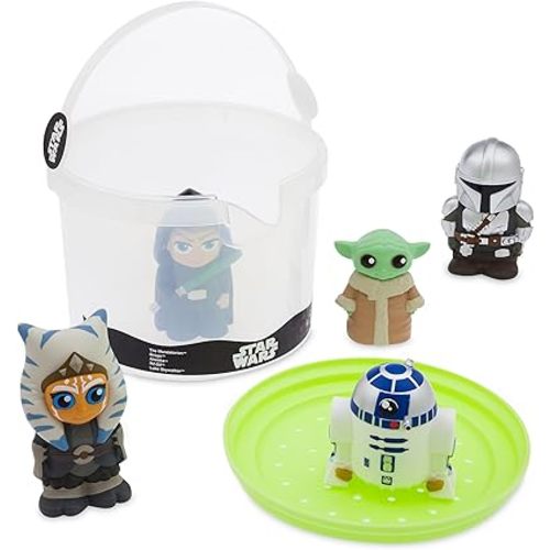 Disney Store Official Bath Set (Star Wars: The Mandalorian) - Kids Bathtub Accessories - Includes Beloved Disney Characters - Colorful and Fun Bath Time Toys for Kids - Suitable for All Ages