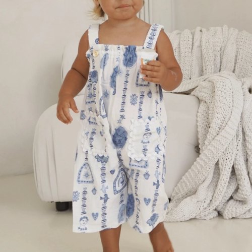 AZURE ISLA RIC RAC JUMPSUIT
