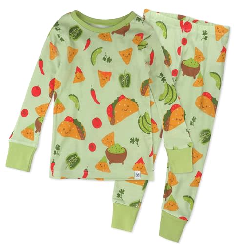 HonestBaby Multipack 2-Piece Pajamas Sleepwear PJs 100% Organic Cotton for Infant Baby and Toddler Boys, Unisex