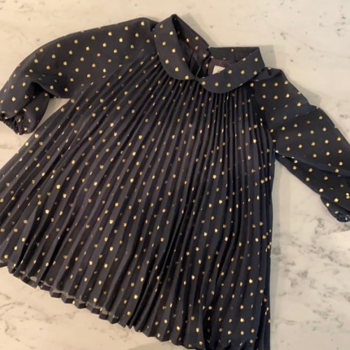 Gap baby dress. Navy w gold foil. Never worn.