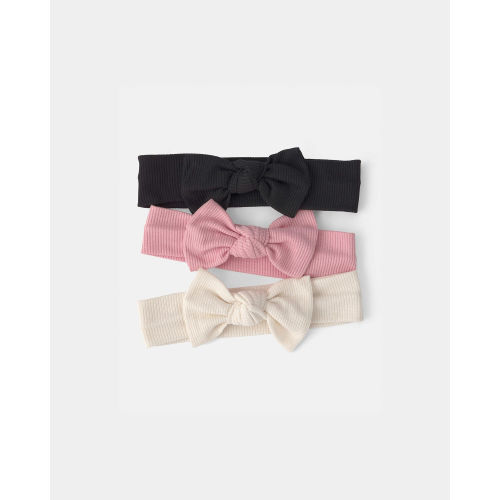 Baby Girl 3-Pack Solid Headbands | Carter's
