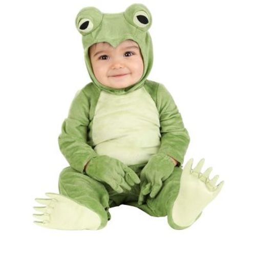 HalloweenCostumes.com 12-18 Months Deluxe Frog Infant Costume., Yellow/Green