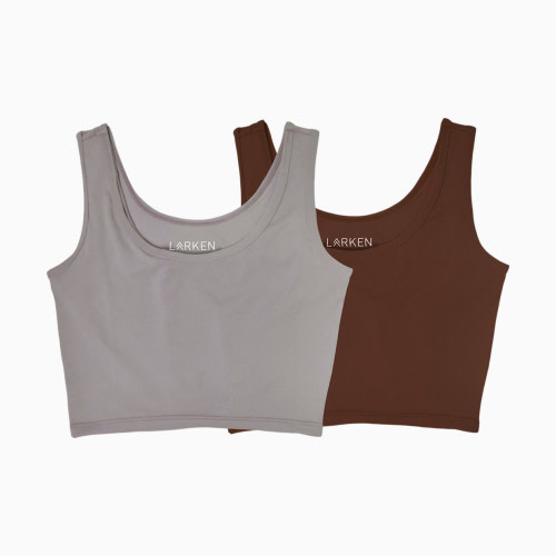 Larken Larken X Nursing + Hands - Free Pumping Bra Bundle (2 pack) - Stone, Mocha, M