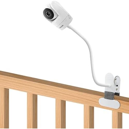 Baby Monitor Mount Compatible with Vtech VM901 & VM919HD and Other Baby Monitor Camera with1/4 Threaded,15.7 inches Flexible Clip Clamp Mount Long Gooseneck Arm,Holder