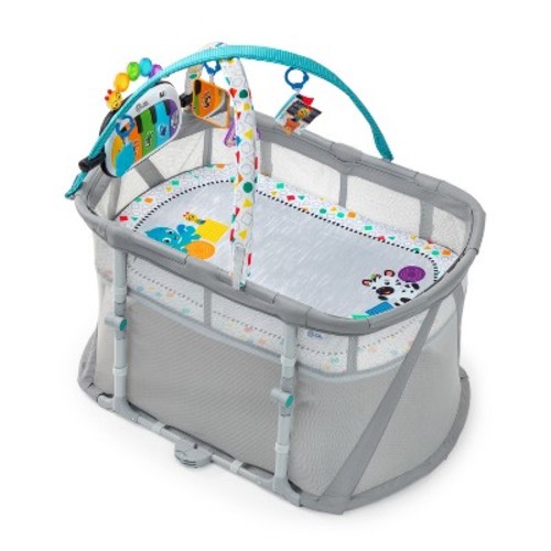 Baby Einstein Kick and Snooze Playard - Gray: Baby Playmat, Animals Theme
