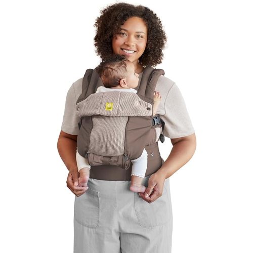 LÍLLÉbaby Complete All Seasons Ergonomic 6-in-1 Baby Carrier Infant to Toddler with Lumbar Support (7-45 Pounds), 360 Degree Baby Wearing & Multi-Position, Inward & Outward Facing (Bark)