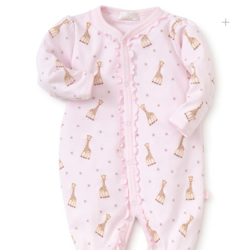 Sophie la girafe Pink Print Footie