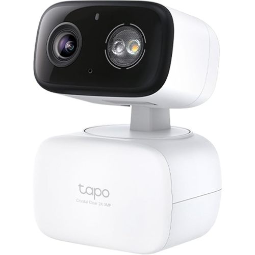 Tapo 2K 3MP Pan/Tilt Indoor/Outdoor Security Camera - Baby Cry Detect & Motion Track, 360° View, Color Night Vision, SD/Cloud Storage, Works w/Alexa & Google Home HybridCam 360