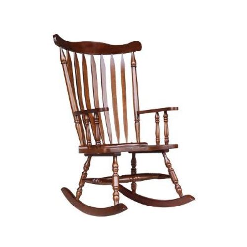 Rocking Chair Solid Wood Cherry - International Concepts: Traditional, Durable, Parawood, Unupholstered