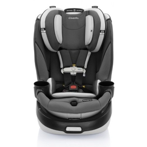 Evenflo Gold Revolve 360 Slim 2-in-1 Rotational Convertible Car Seat, Color: Pearl
