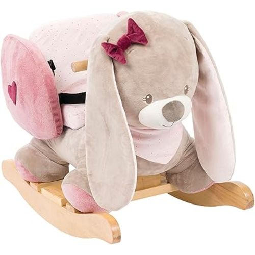 Nattou Rocking Animal for Children, Nina The Rabbit, 10-36 Months, 62 x 32 x 50 cm, 987295