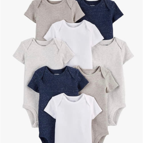 Simple Joys by Carter's Unisex-Baby 8-Pack Short-Sleeve Bodysuit