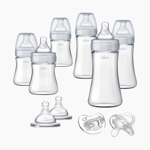 Chicco Duo Deluxe Hybrid Baby Bottle Gift Set with Invinci-Glass - Neutral