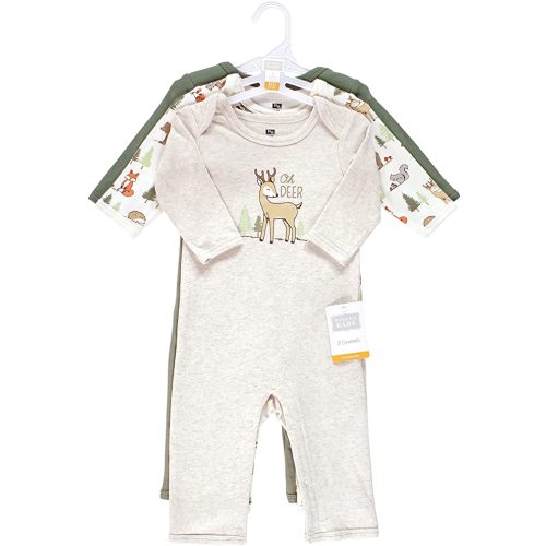 Hudson Baby Unisex Baby Cotton Coveralls - 6-9 Months