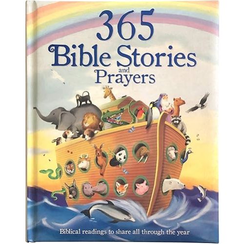 365 Bible Stories and Prayers Padded Treasury - Gift for Easter, Christmas, Communions, Baptism, Birthdays (Little Sunbeams) Hardcover – Illustrated, September 29, 2018