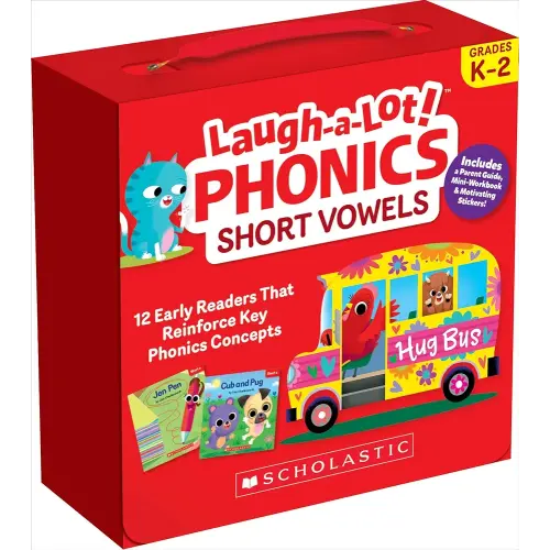 Laugh-A-Lot Phonics: Short Vowels (Parent Pack): 12 Engaging Books That Teach Key Decoding Skills to Help New Readers Soar