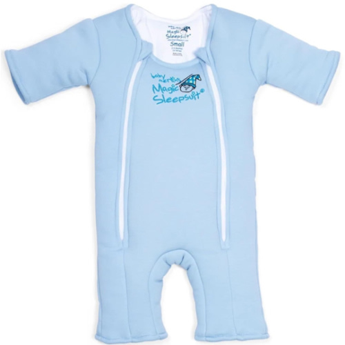 Baby Merlin's Magic Sleepsuit Transition Swaddle Baby Sleep Suit for 3-6 Months - 100% Cotton Layers with Double Zipper for Easy Diaper Change - Comfortable Sleepwear for Back Sleeping - Sage Green