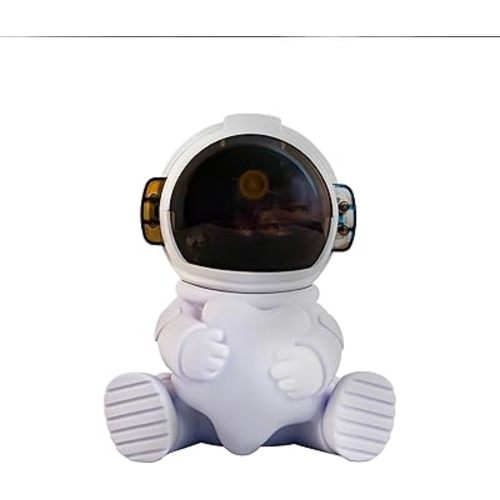 Astronaut Humidifier – Portable Mini Humidifier with LED Light, USB Powered for Bedroom, Office, Travel Use, Fun & Functional Air Freshener (Astronaut humidifier with Moon)