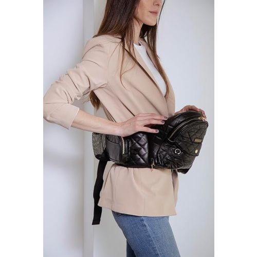 Baby Hip Carrier, CPC Safety-Certified, Design Ergonomic with Multiple Accessories Includes, Adjustable Extended Waistband, for Newborns & Toddlers, New Modern Design (Black - Gold)