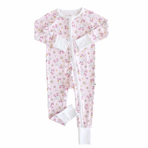 Silly Goose Convertible Zip Romper | Pink