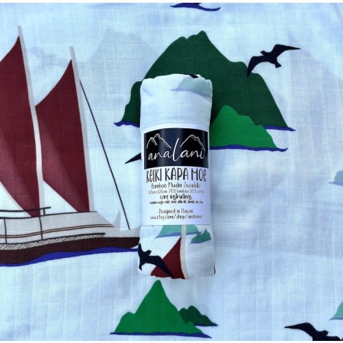 Hokule&#39;a SWADDLE Hawaii Hawaiian Keiki Baby Blanket