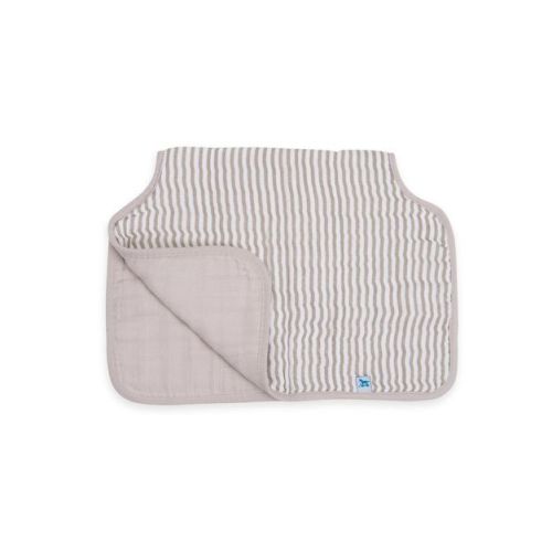 Little Unicorn 4-Layer Cotton Muslin Burp Cloth - Gray Stripe