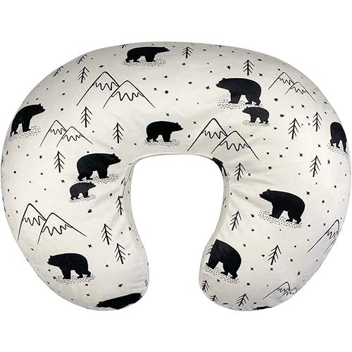 Owlowla Nursing Cover, Breastfeeding Pillow Slipcover Fits Nursing Pillow for Baby Boy Girl(Bear)