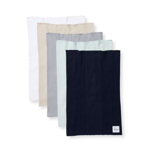 Solid Organic Cotton Burp Cloths 5 Pack Pink Sand