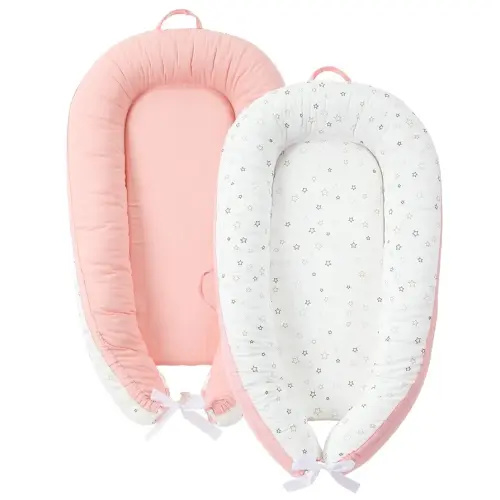 JOLLITO Baby Lounger for Newborn, Breathable Soft Baby for Baby 0-24 Months,Baby Play Mat, Portable Infant Lounger Baby Floor Seat for Home and Travel,Babies Essentials Gifts