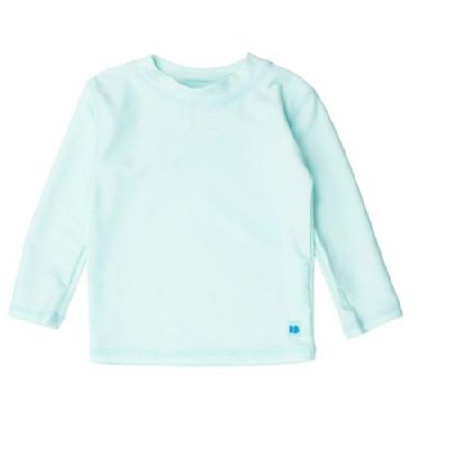 Ruggedbutts Baby Boys Upf50+ Long Sleeve Rash Guard - Periwinkle Blue, 0-3m