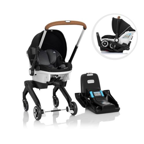Evenflo Gold Shyft DualRide Infant Car Seat and Stroller with Storage Bag & Canopy - Moonstone Gray