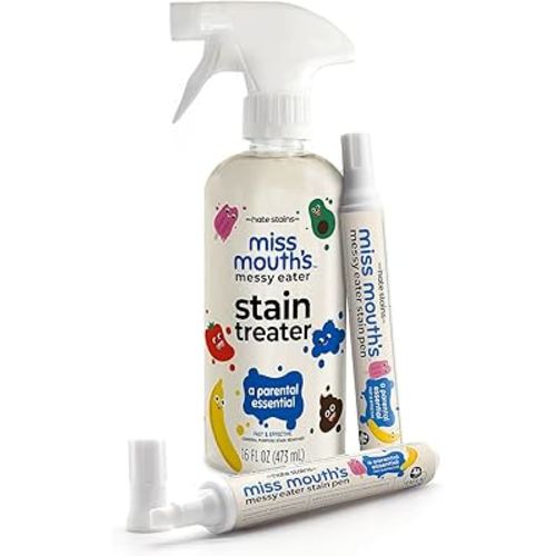 Miss Mouth's Messy Eater Stain Treater - 16oz Spray and 2 Pack Stain Pens