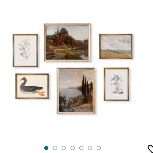 Rustic Modern Farmhouse Wall Art Decor - French Country Kitchen Print Poster - Boho Victoria Landscape Pictures Bathroom - Aesthetic Vintage CottageCore - Neutral Brown Fall Autumn Nature Duck Drawing