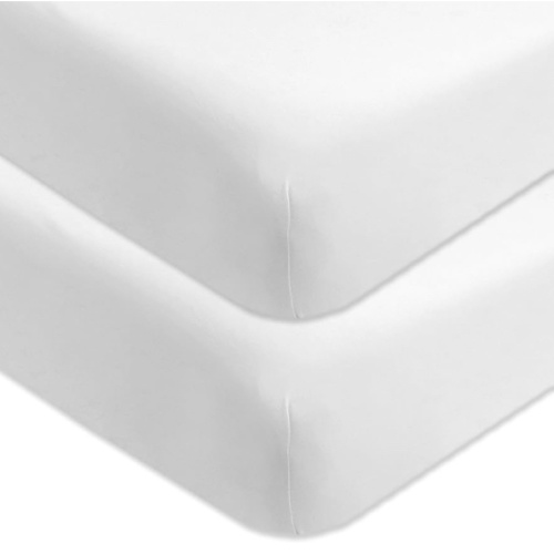 Burt's Bees Baby Essential Organic Cotton Fitted Crib Sheet, Breathable for Standard Crib & Toddler Mattresses