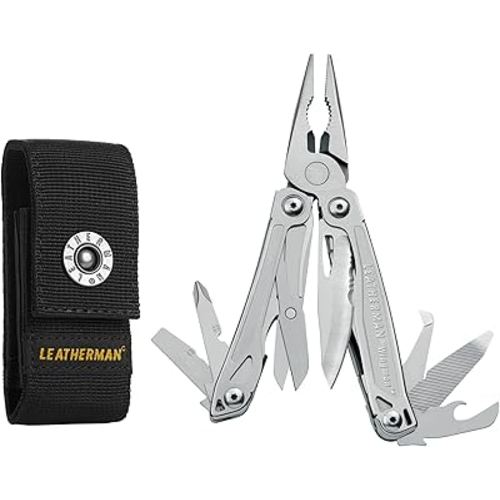 LEATHERMAN, Wingman Multitool with Spring-Action Pliers and Scissors, Stainless Steel with Nylon Sheath