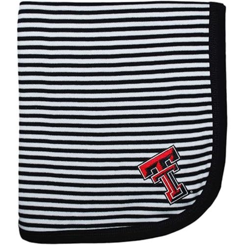 Creative Knitwear Texas Tech University Red Raiders Striped Baby and Toddler Blanket
