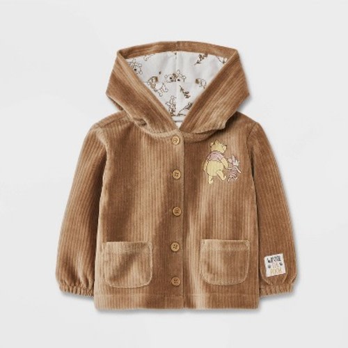 Baby Disney Winnie the Pooh Ribbed Velour Jacket - 18M
