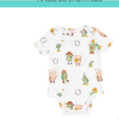 Short Sleeve Bodysuit - Avocado Toast Western