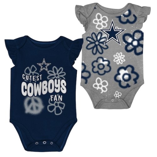 Dallas Cowboys Outerstuff Girls Newborn & Infant The Sunshine Two-Piece Bodysuit Set