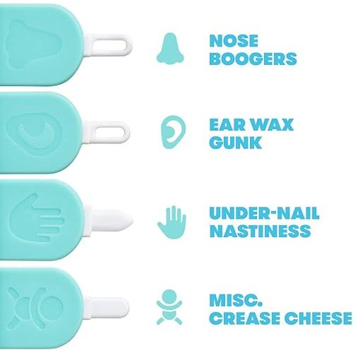Frida Baby Grooming Bundle | 3-in-1 Nose, Ear Picker + Electric Nail Buffer: Clean Baby's Boogers, Ear Wax & Trim Nails Safely