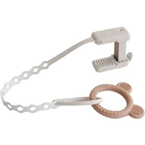Clip & Strap for Toddler & Baby, Premium Quality, Securely Attaches to High Chair, Car Seat, Sippy Cups Adjustable Toy Holder for Stroller Accessories, Travel Essential Silicone Tether