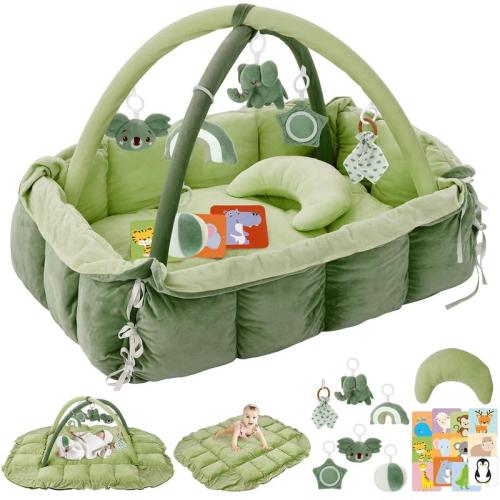 5-in-1 Plush Baby Play Gym, Baby Play Mats, Convertible Baby - TikTok Shop