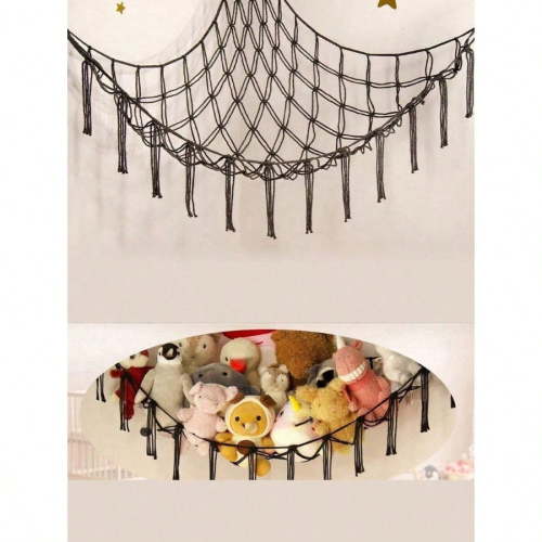 Stuffed Animal Storage Hammock or Net Corner,Large Toy Hammock Net for Stuffed Animals Room Decor - Cute Stuff Animal Organizer Plush Holder