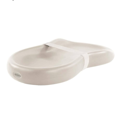 Keekaroo Peanut Changer Baby Vanilla– The Original Made in USA Easy-to-Clean Changing pad and The only Shell Over Foam, Fully Water Repellant