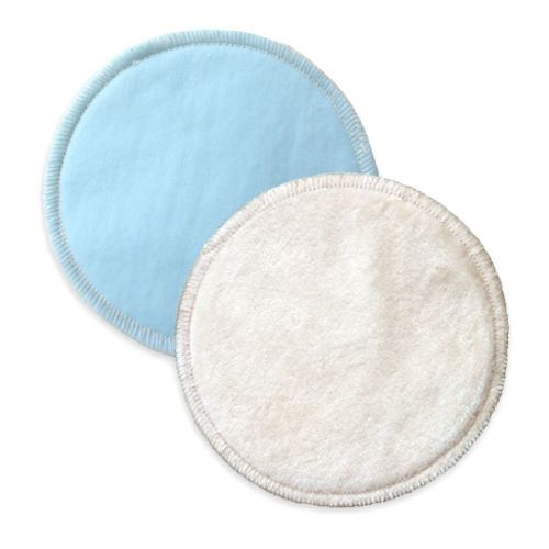 bamboobies® Overnight 2-Pair Pack Washable Nursing Pads in Light Blue