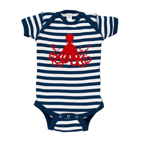 Octopus Silhouette Baby Bodysuit