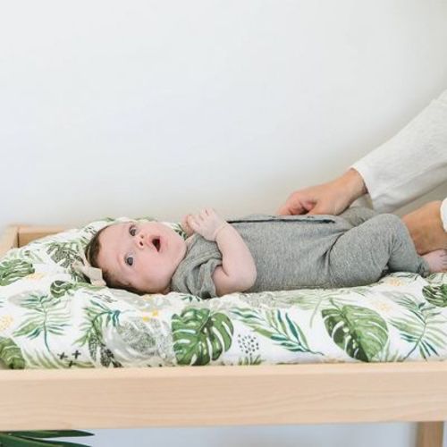 Bebe Au Lait Muslin Changing Pad Cover - Rainforest