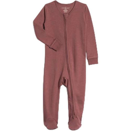 Colored Organics Baby Zip-Up Footed Sleeper with 2-Way Zipper - Organic Cotton Pajamas